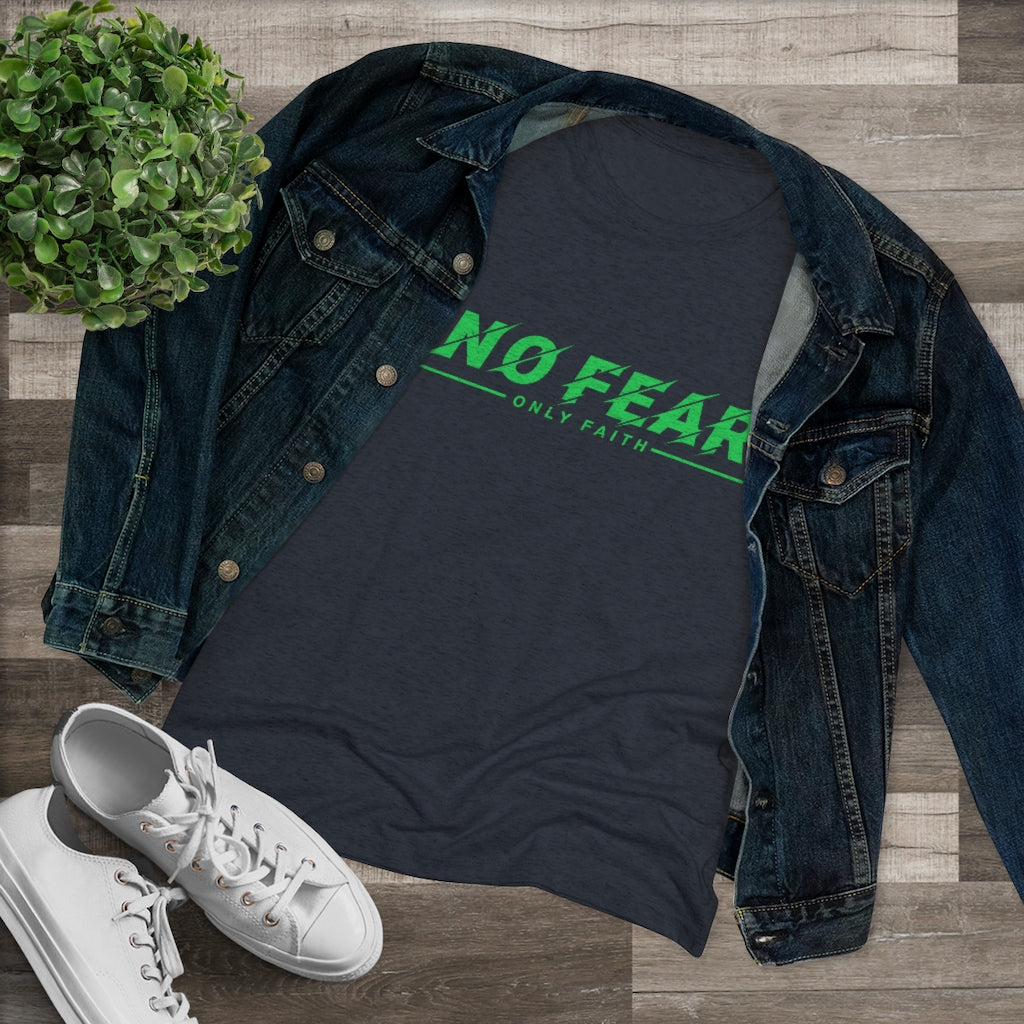 Women's Triblend Tee (No Fear Green)