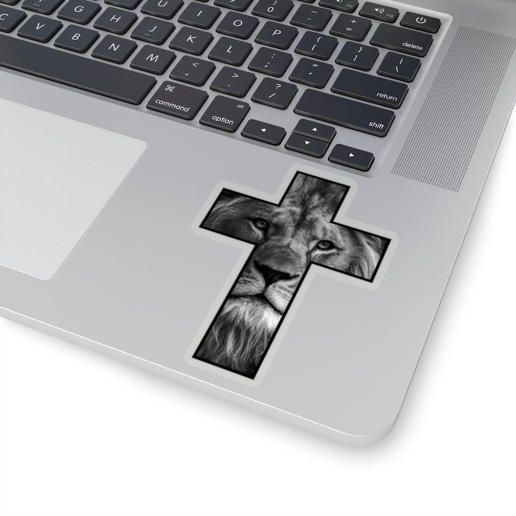 Kiss-Cut Stickers (Lion Cross Black)