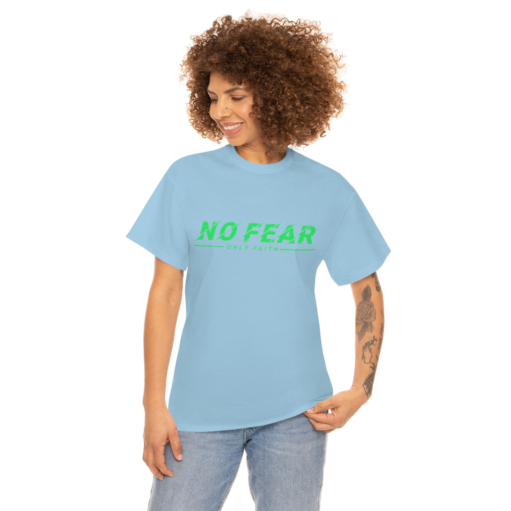 Unisex Heavy Cotton Tee (No Fear Green)