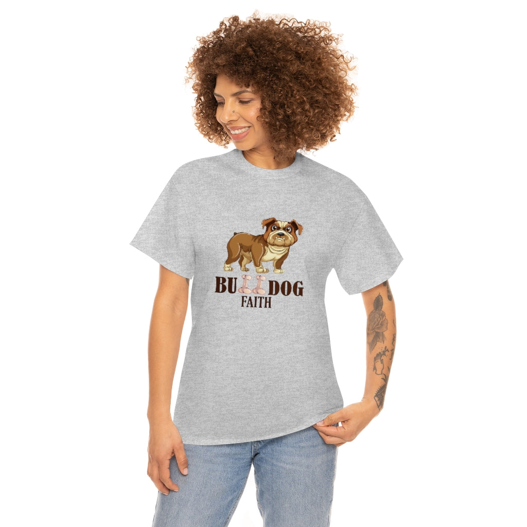 Unisex Heavy Cotton Tee (Bulldog Faith)