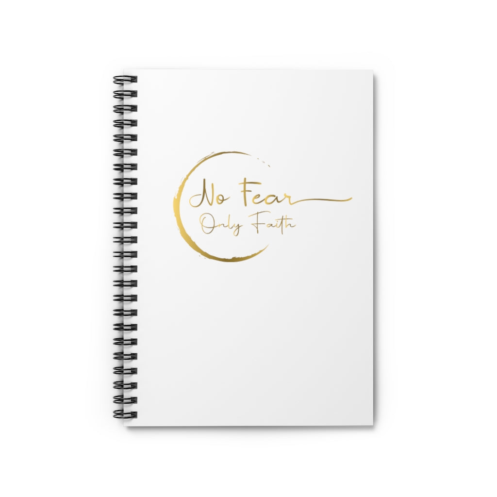 Spiral Notebook - Ruled Line (No Fear Gold)