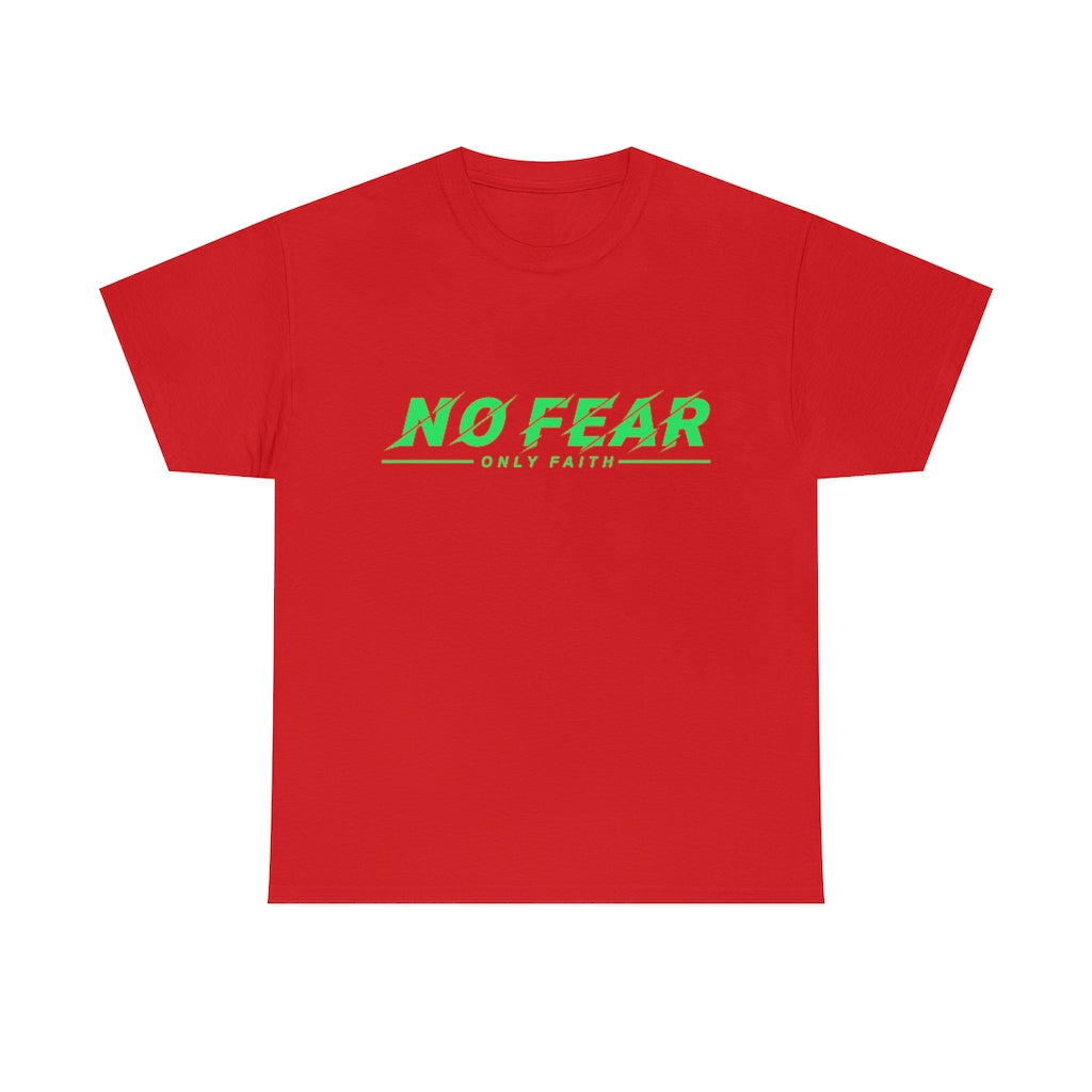 Unisex Heavy Cotton Tee (No Fear Green)