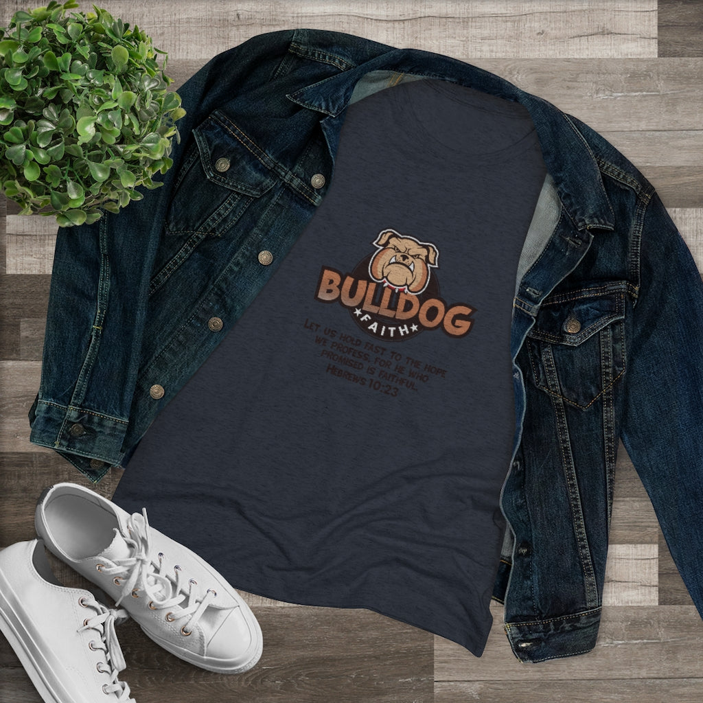 Women's Triblend Tee (Bulldog Faith)