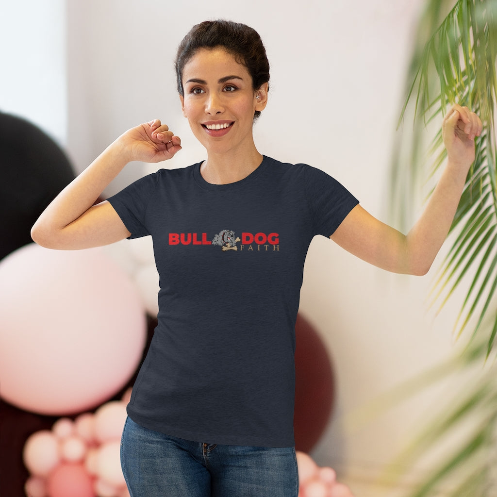 Women's Triblend Tee (Bulldog Faith)