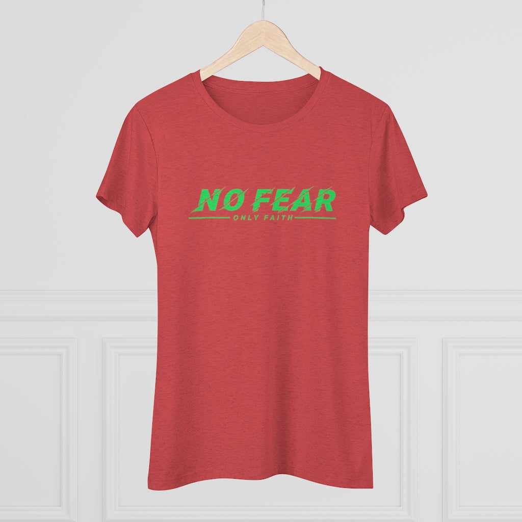 Women's Triblend Tee (No Fear Green)