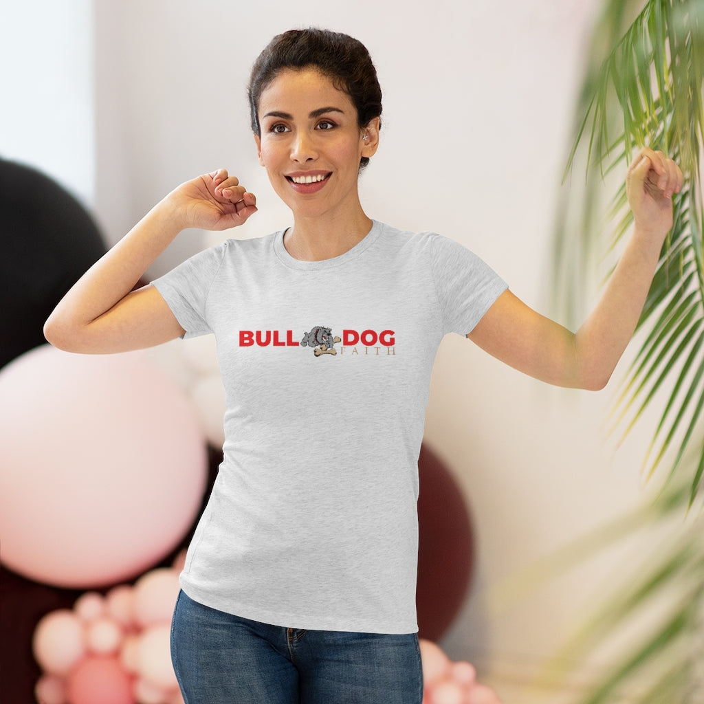 Women's Triblend Tee (Bulldog Faith)