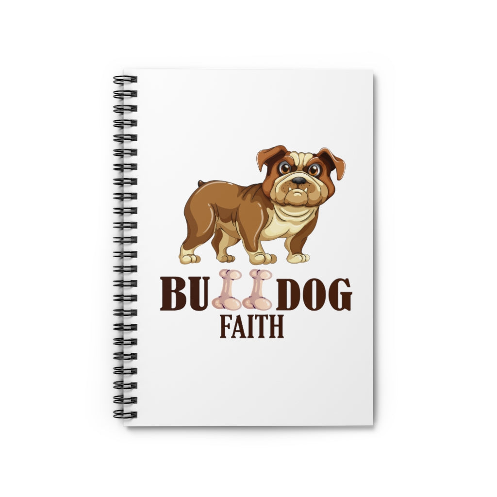 Spiral Notebook - Ruled Line (Bulldog Faith)