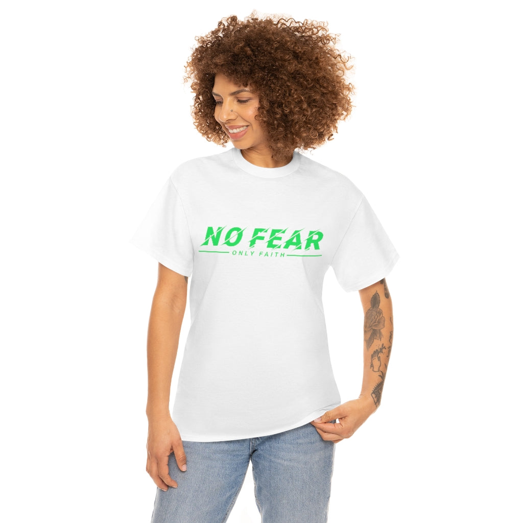 Unisex Heavy Cotton Tee (No Fear Green)