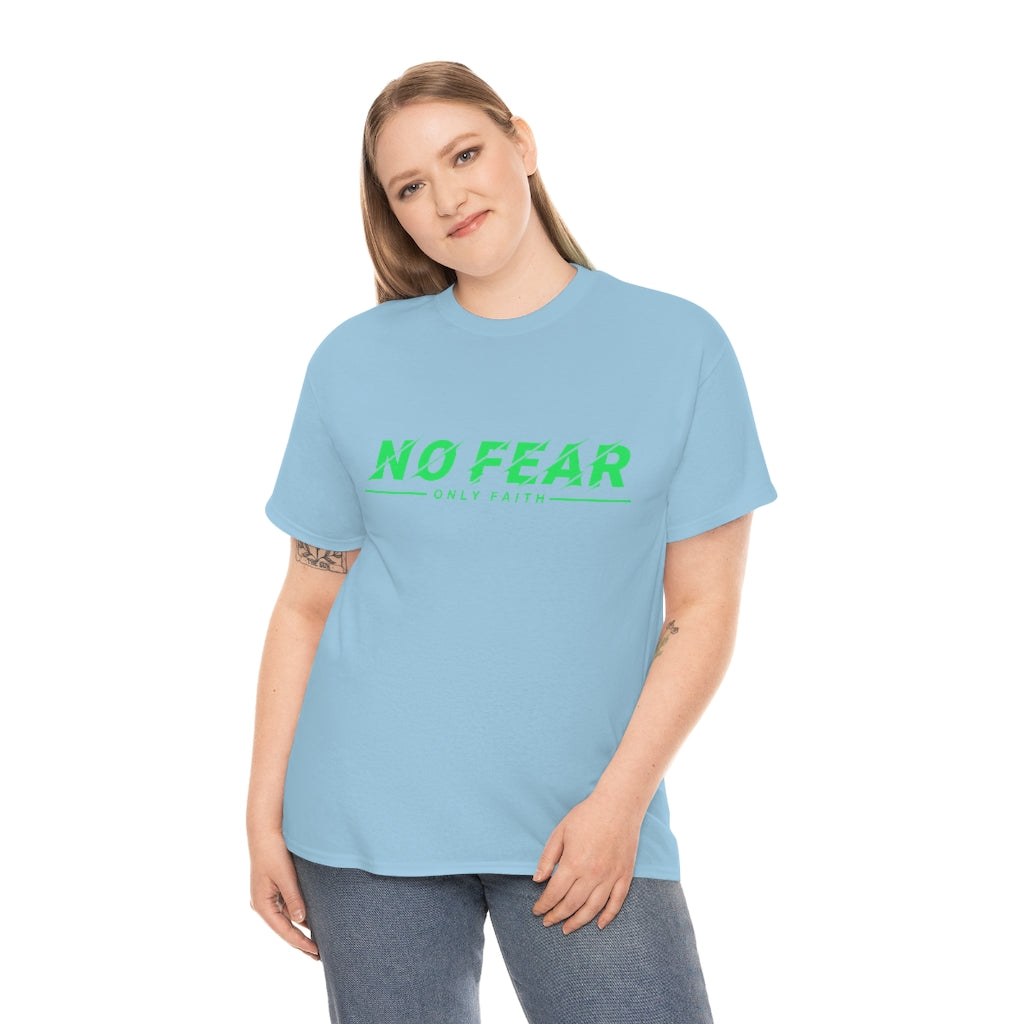 Unisex Heavy Cotton Tee (No Fear Green)