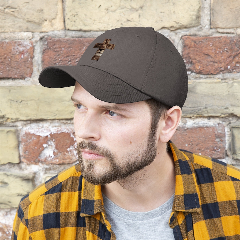 Unisex Twill Hat (Lion Cross)