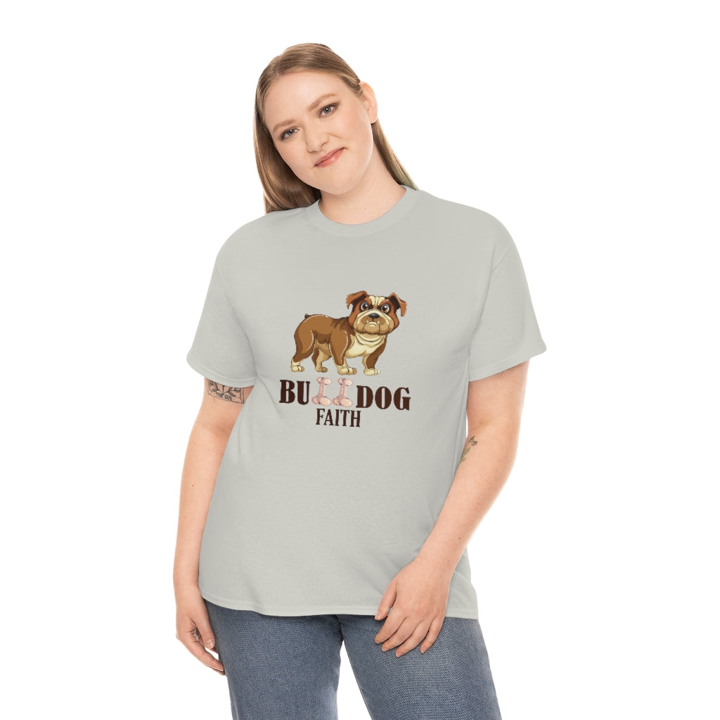 Unisex Heavy Cotton Tee (Bulldog Faith)