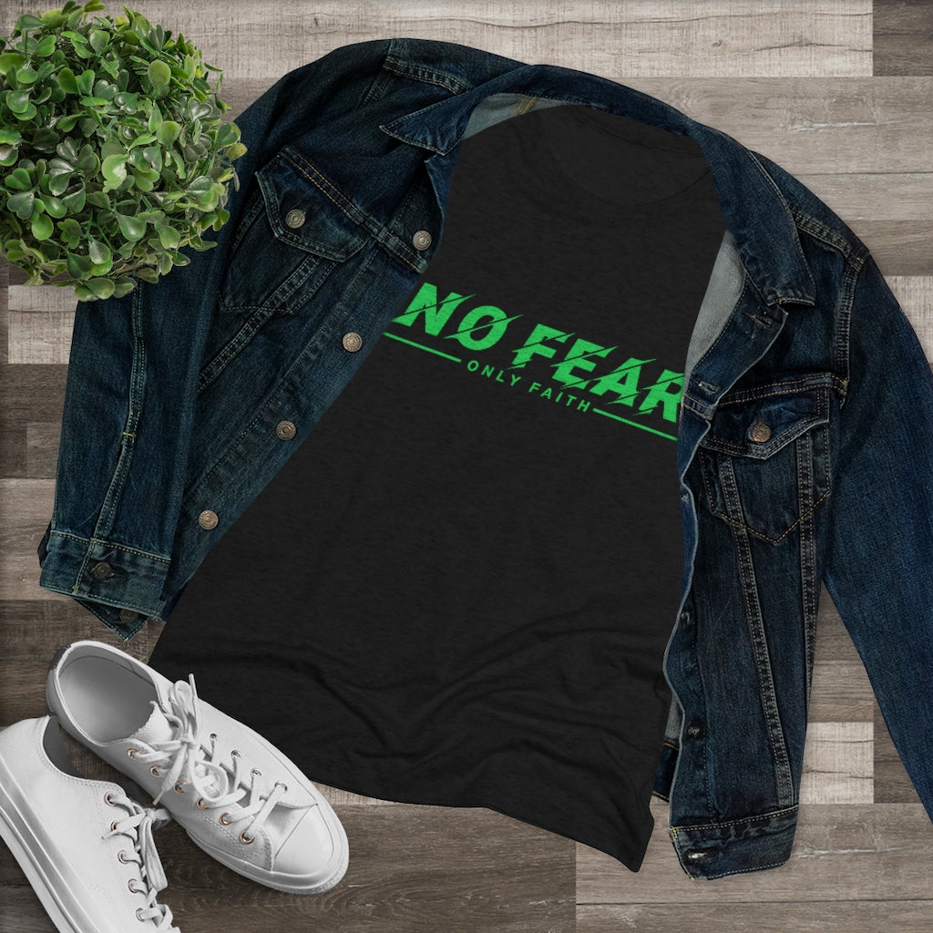 Women's Triblend Tee (No Fear Green)