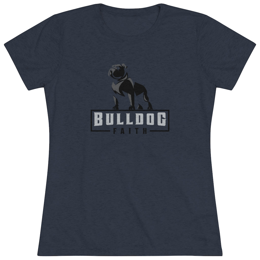 Women's Triblend Tee (Bulldog Faith)