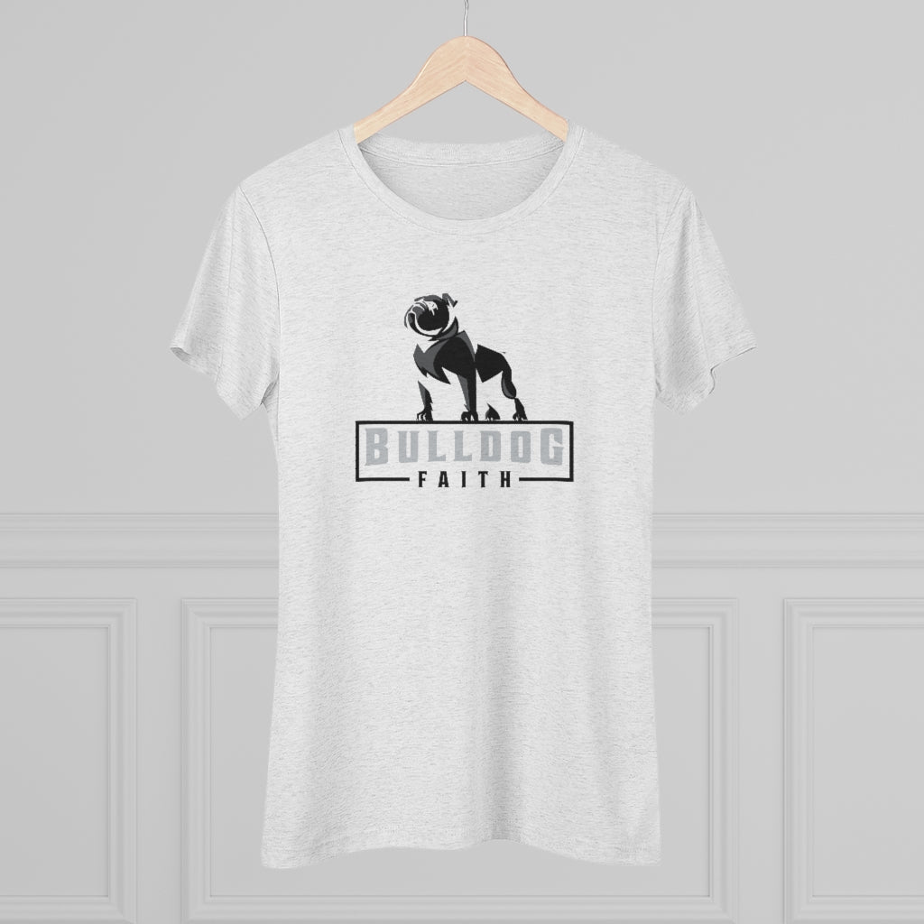 Women's Triblend Tee (Bulldog Faith)