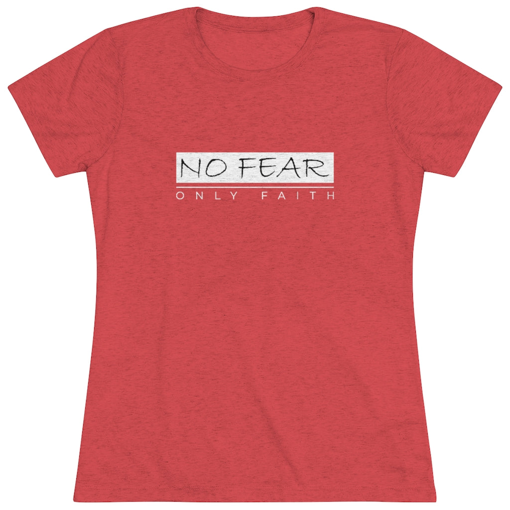 Women's Triblend Tee (No Fear White)