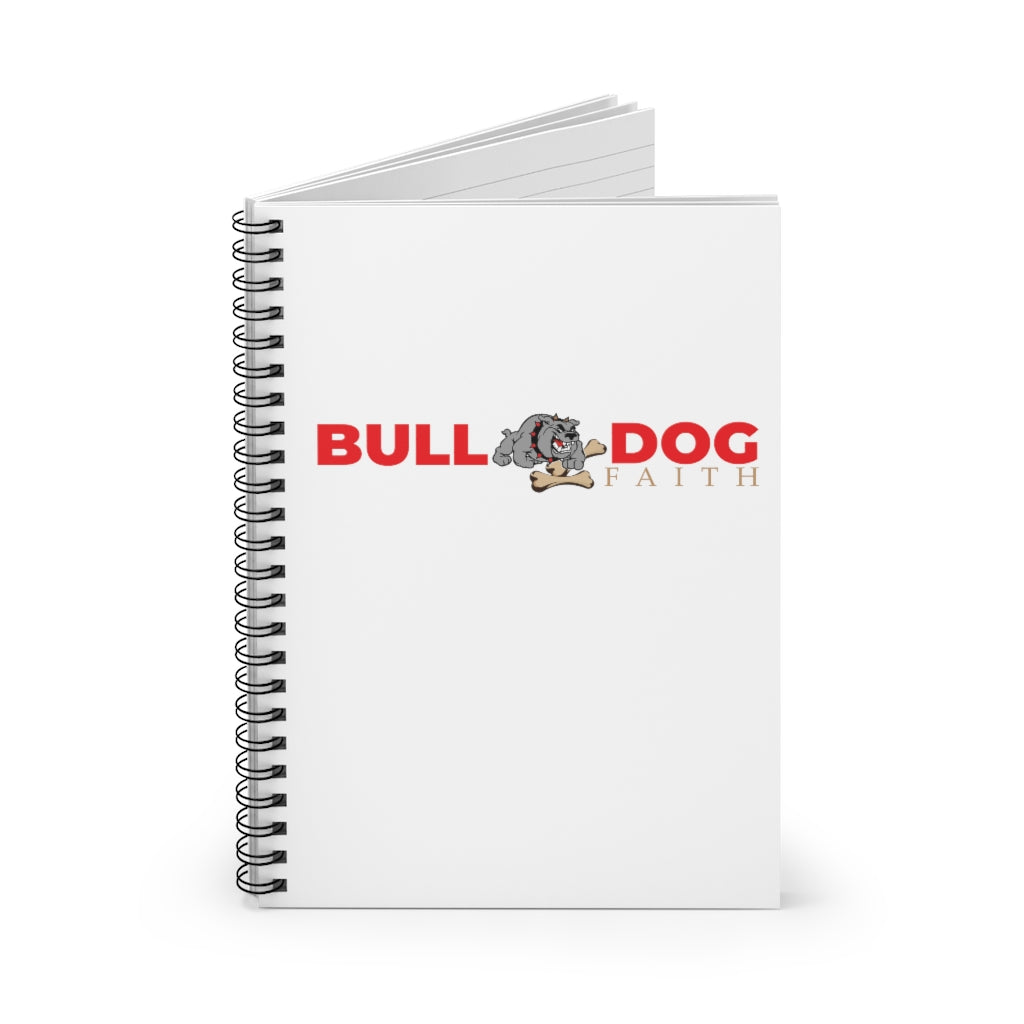 Spiral Notebook - Ruled Line (Bulldog Faith)