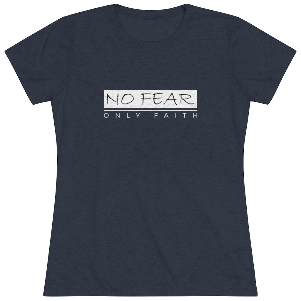 Women's Triblend Tee (No Fear White)