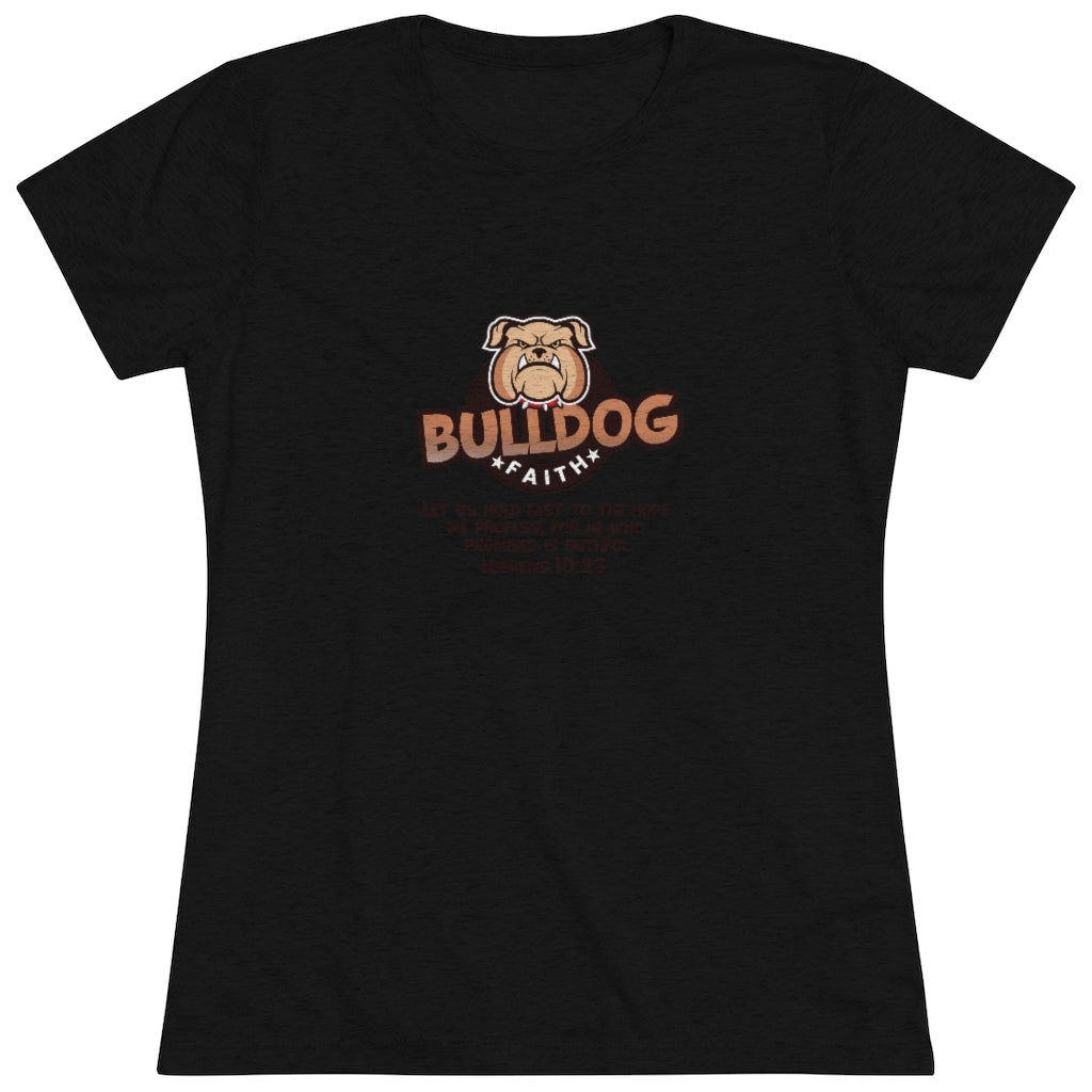 Women's Triblend Tee (Bulldog Faith)