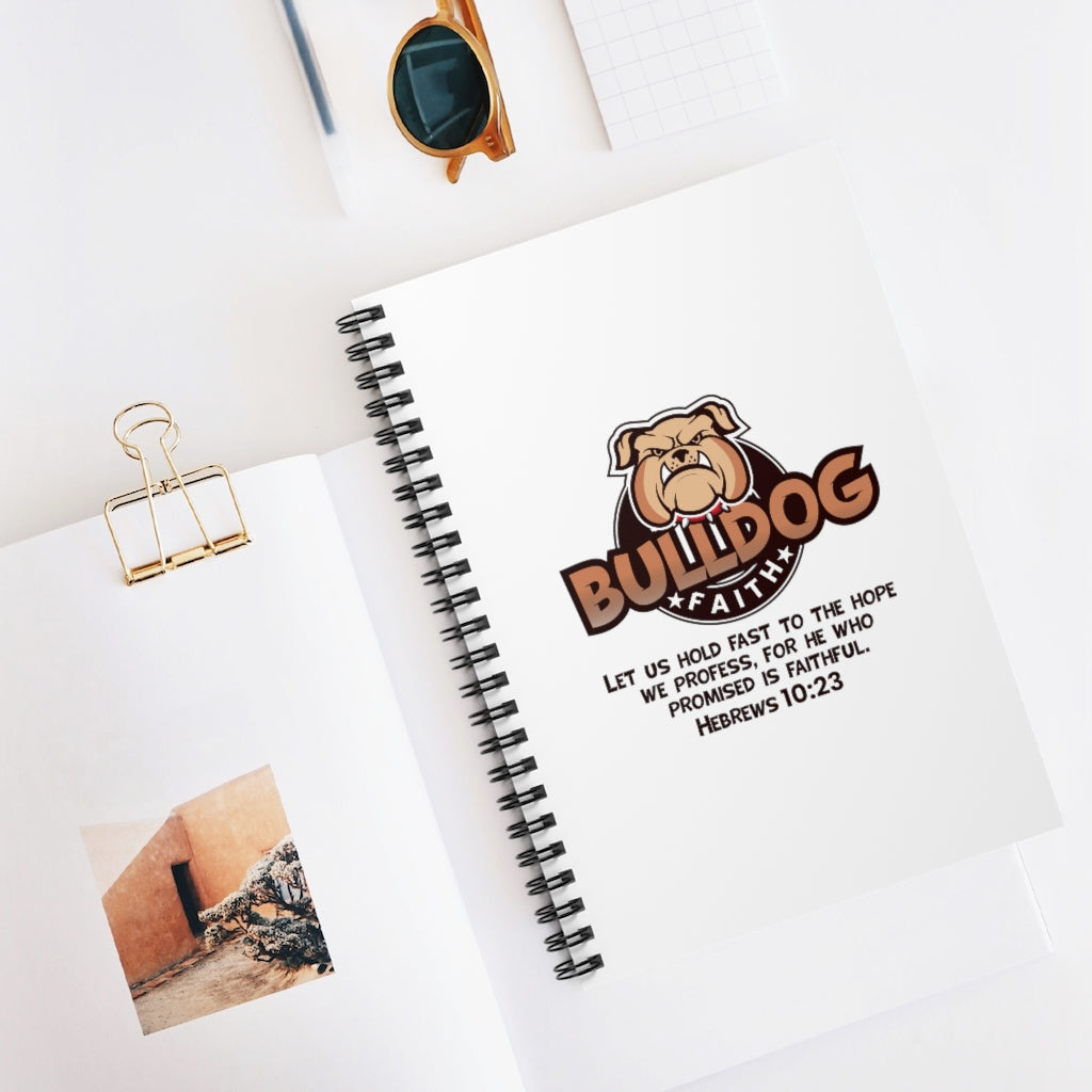 Spiral Notebook - Ruled Line (Bulldog Faith)