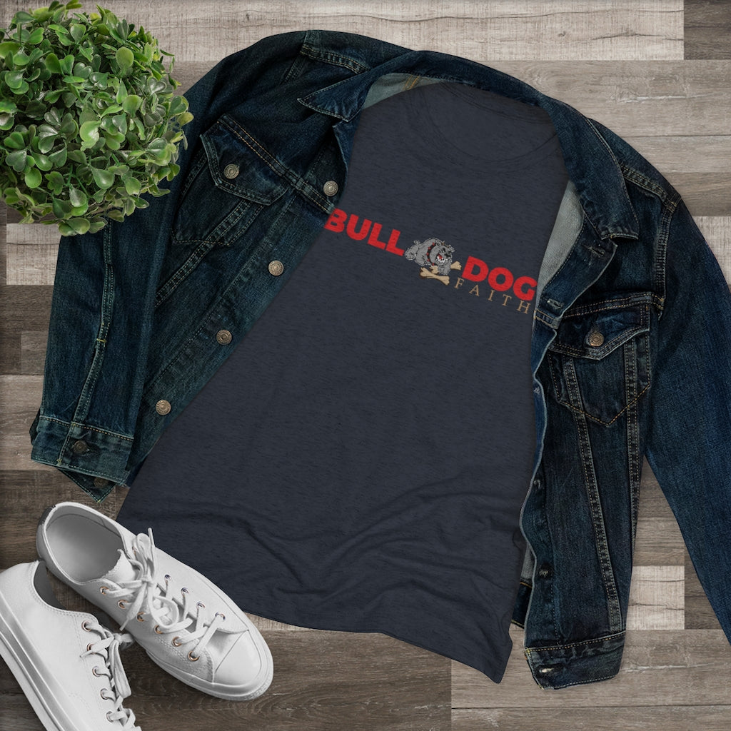 Women's Triblend Tee (Bulldog Faith)