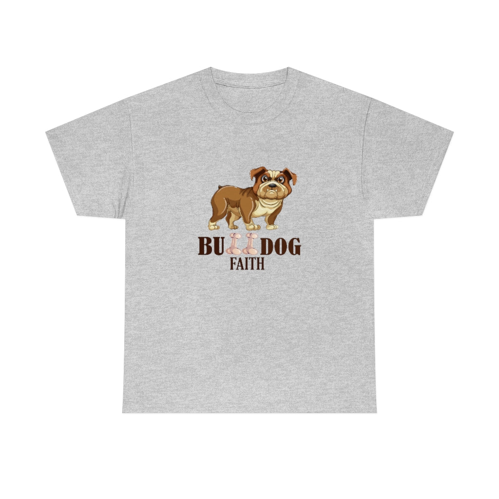 Unisex Heavy Cotton Tee (Bulldog Faith)