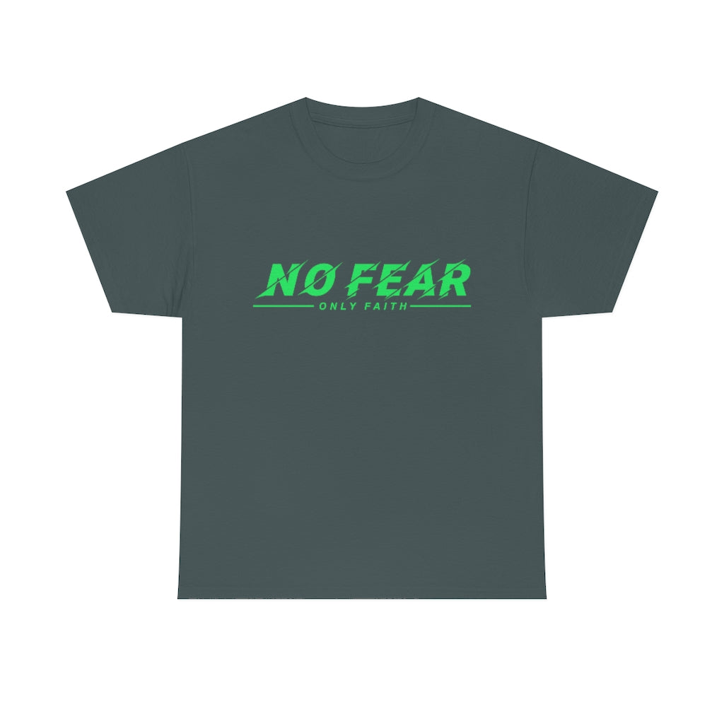 Unisex Heavy Cotton Tee (No Fear Green)