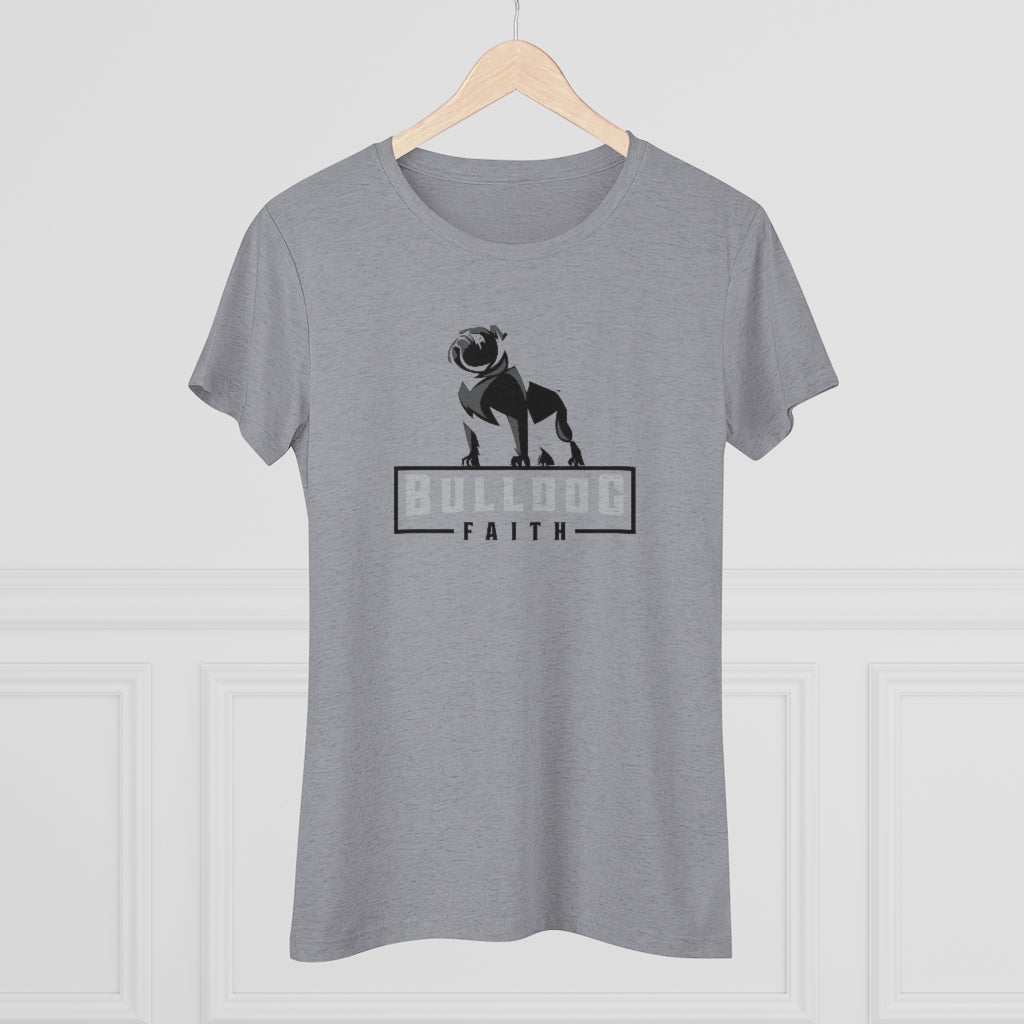 Women's Triblend Tee (Bulldog Faith)