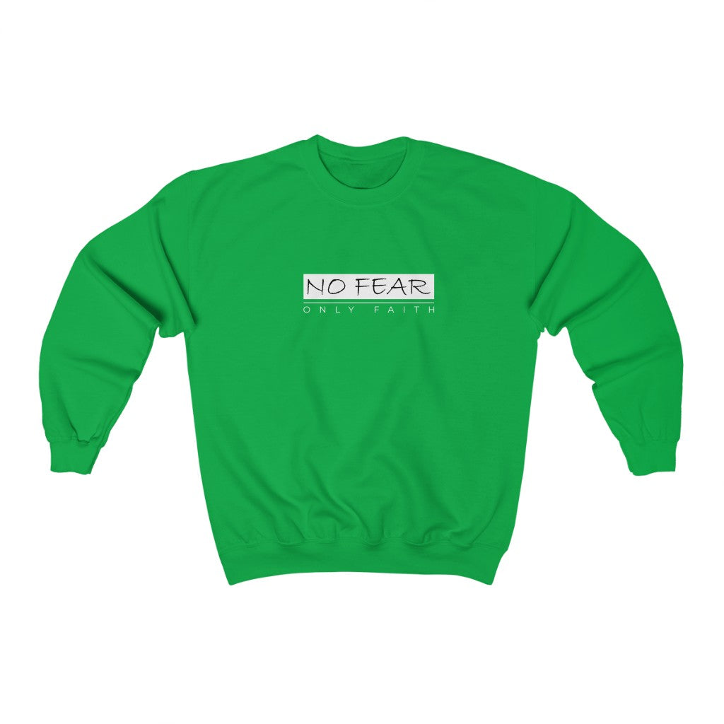 Unisex Heavy Blend™ Crewneck Sweatshirt (No Fear White)