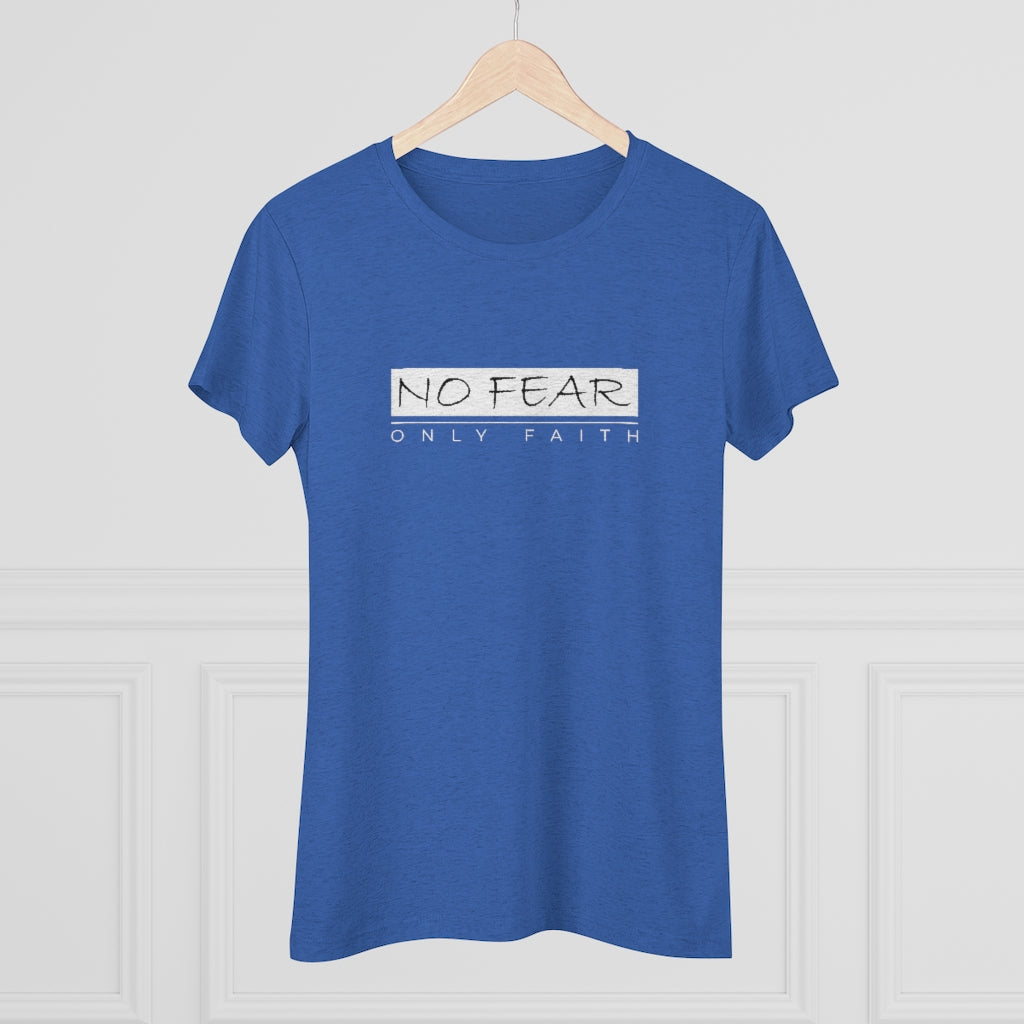 Women's Triblend Tee (No Fear White)