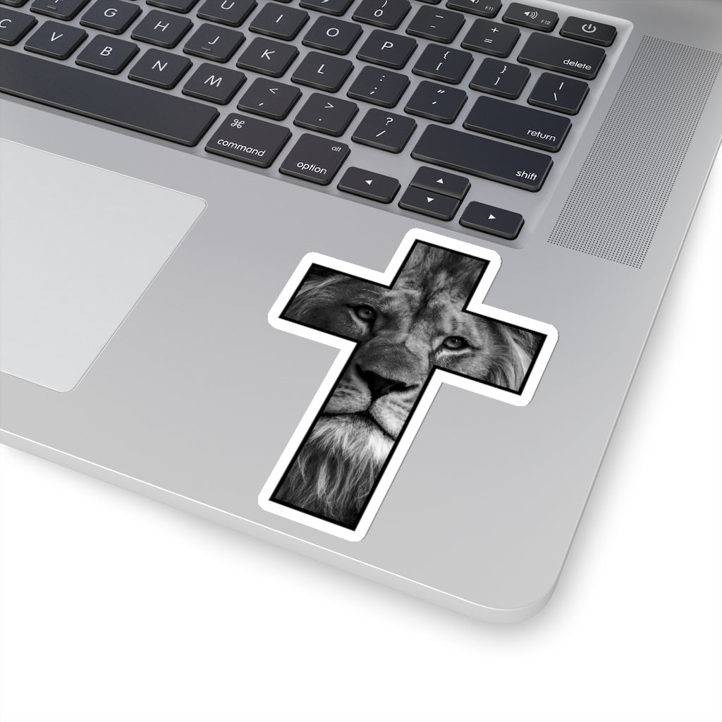 Kiss-Cut Stickers (Lion Cross Black)