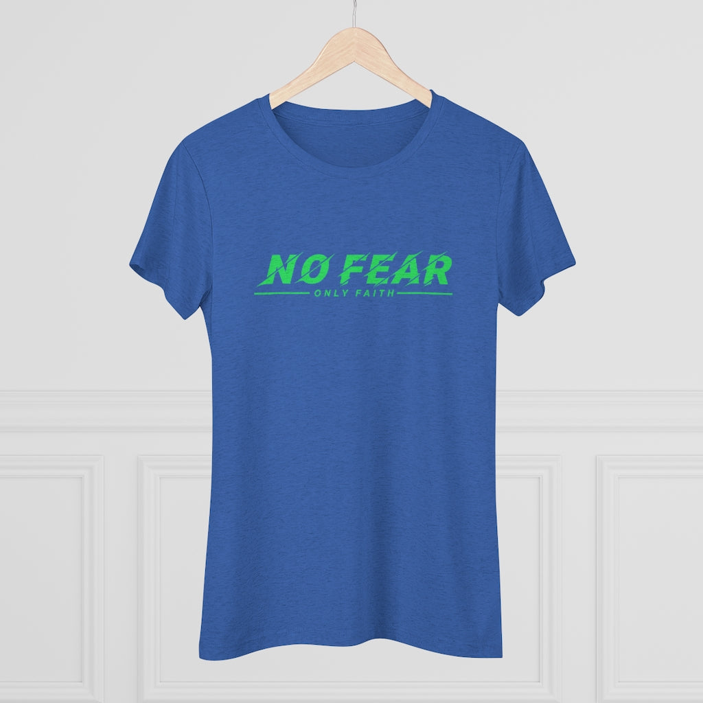 Women's Triblend Tee (No Fear Green)