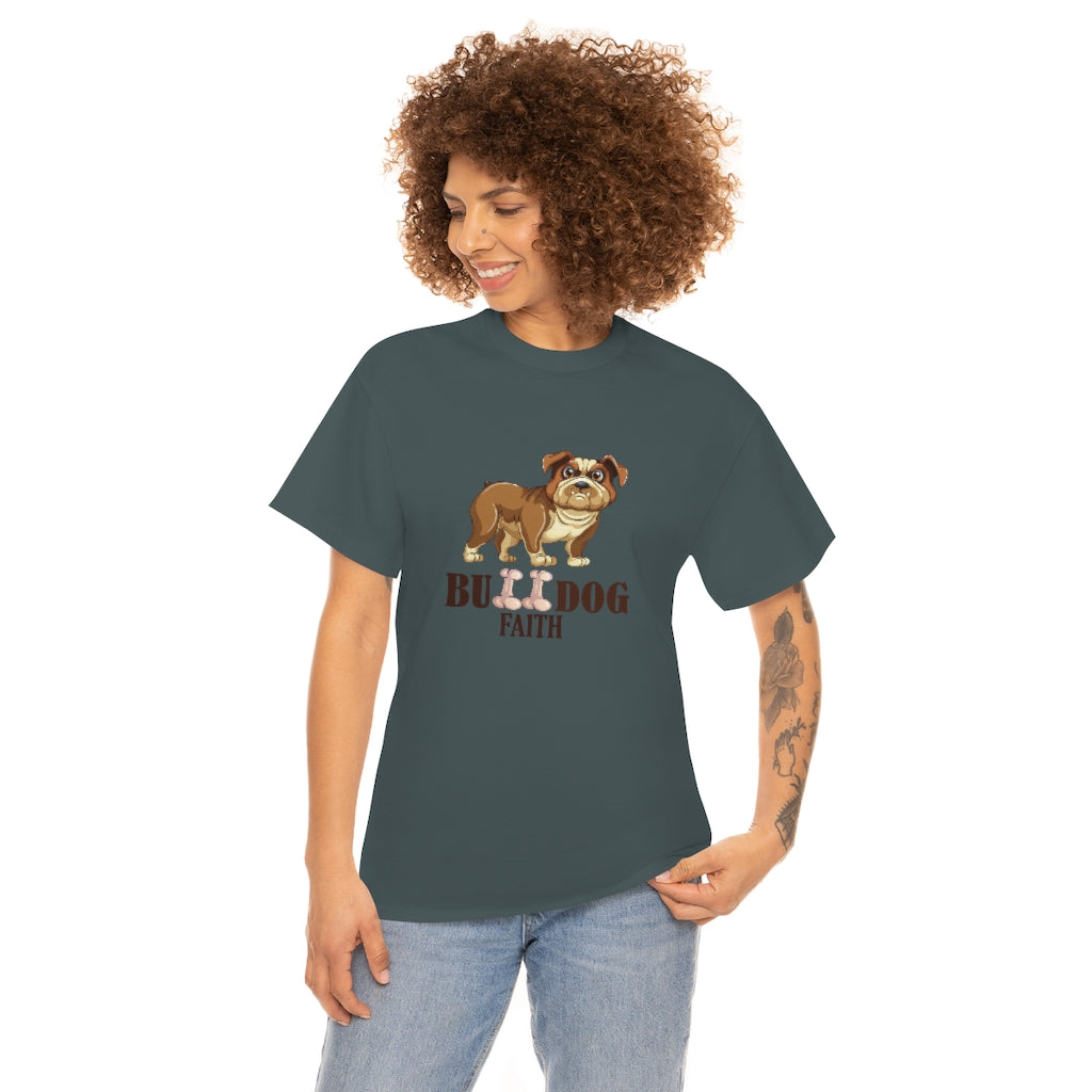 Unisex Heavy Cotton Tee (Bulldog Faith)