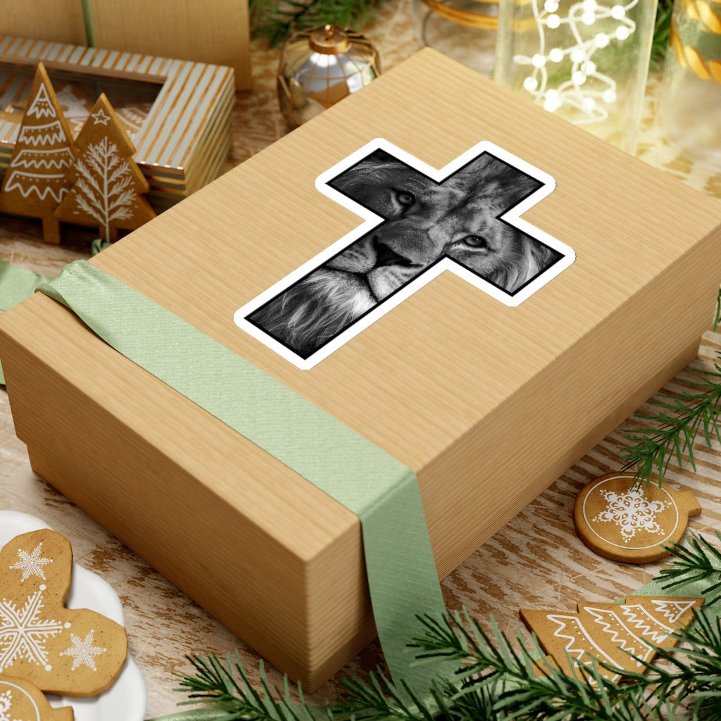 Kiss-Cut Stickers (Lion Cross Black)