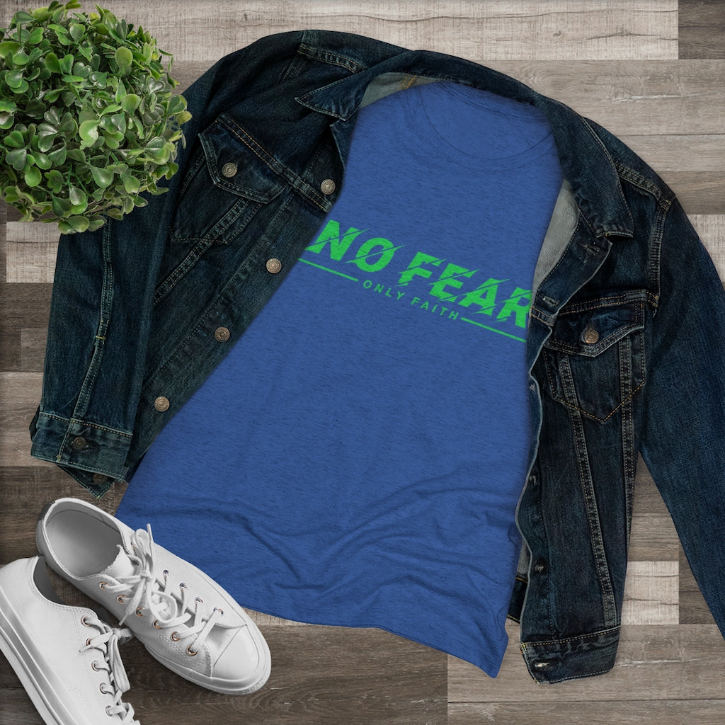 Women's Triblend Tee (No Fear Green)