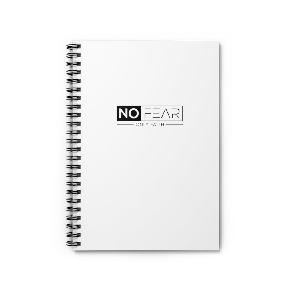 Spiral Notebook - Ruled Line (No Fear Black)