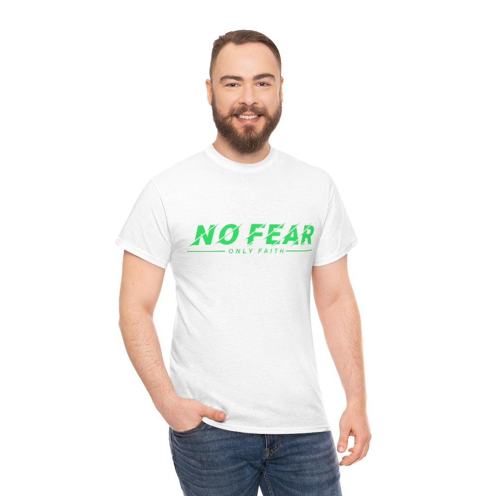 Unisex Heavy Cotton Tee (No Fear Green)