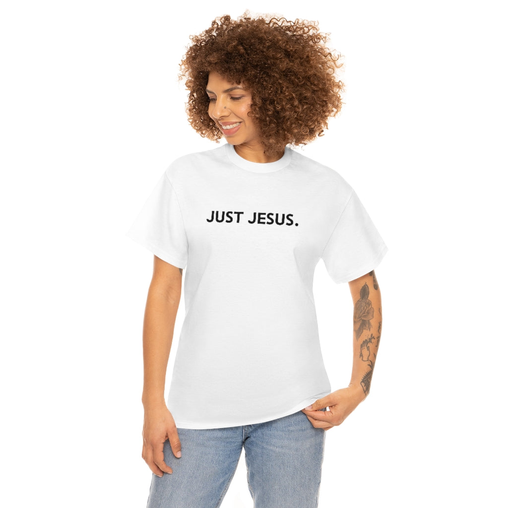 Unisex Heavy Cotton Tee (Gildan 5000) (Just Jesus)