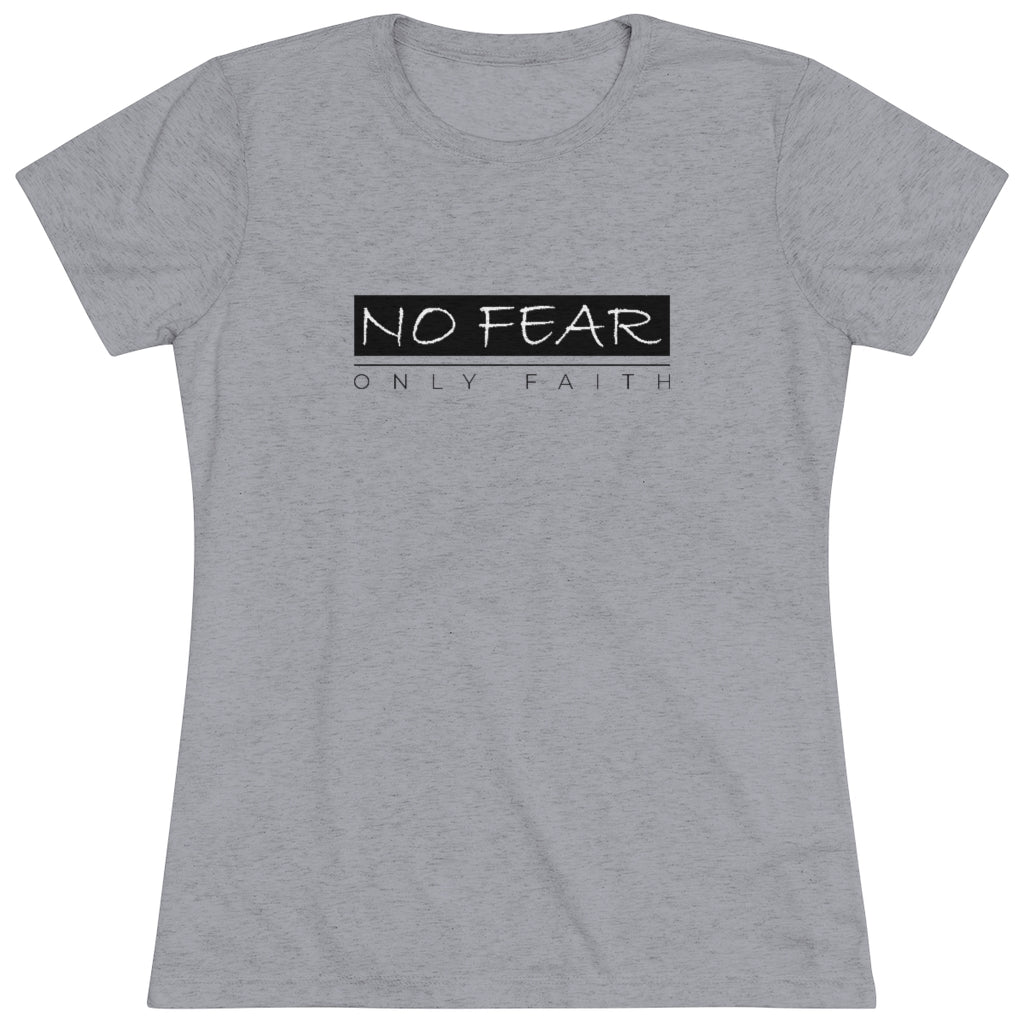 Women's Triblend Tee (No Fear Black)