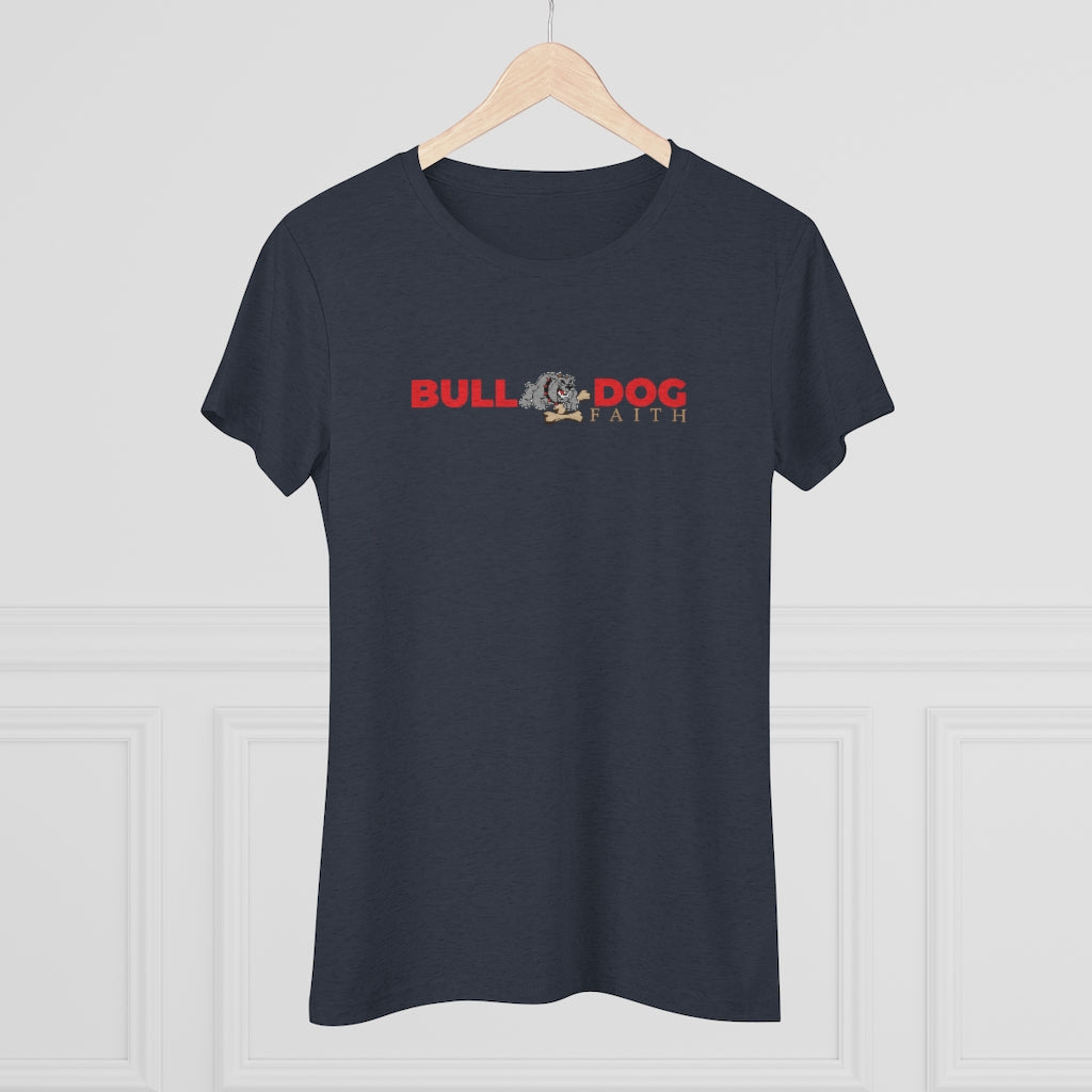 Women's Triblend Tee (Bulldog Faith)