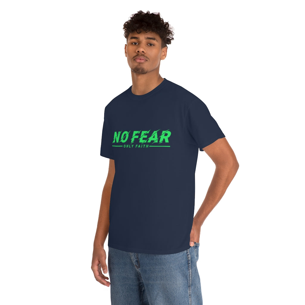 Unisex Heavy Cotton Tee (No Fear Green)