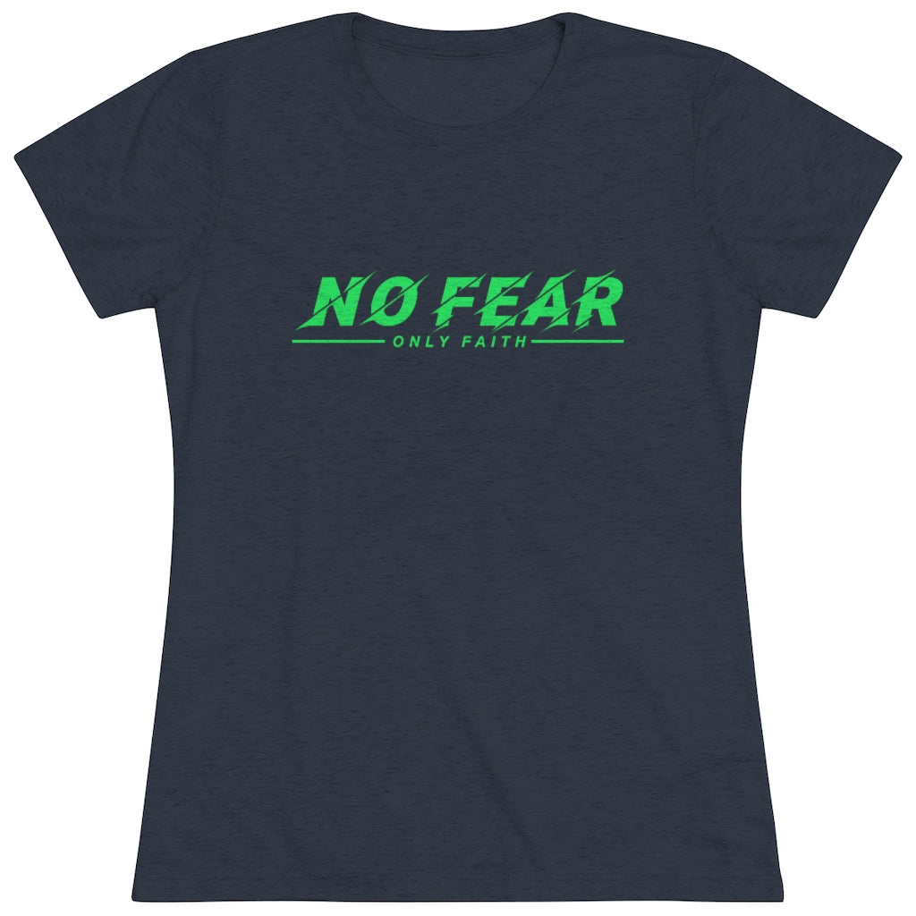 Women's Triblend Tee (No Fear Green)