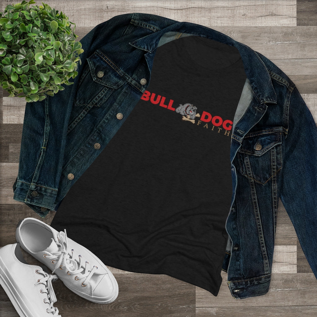 Women's Triblend Tee (Bulldog Faith)