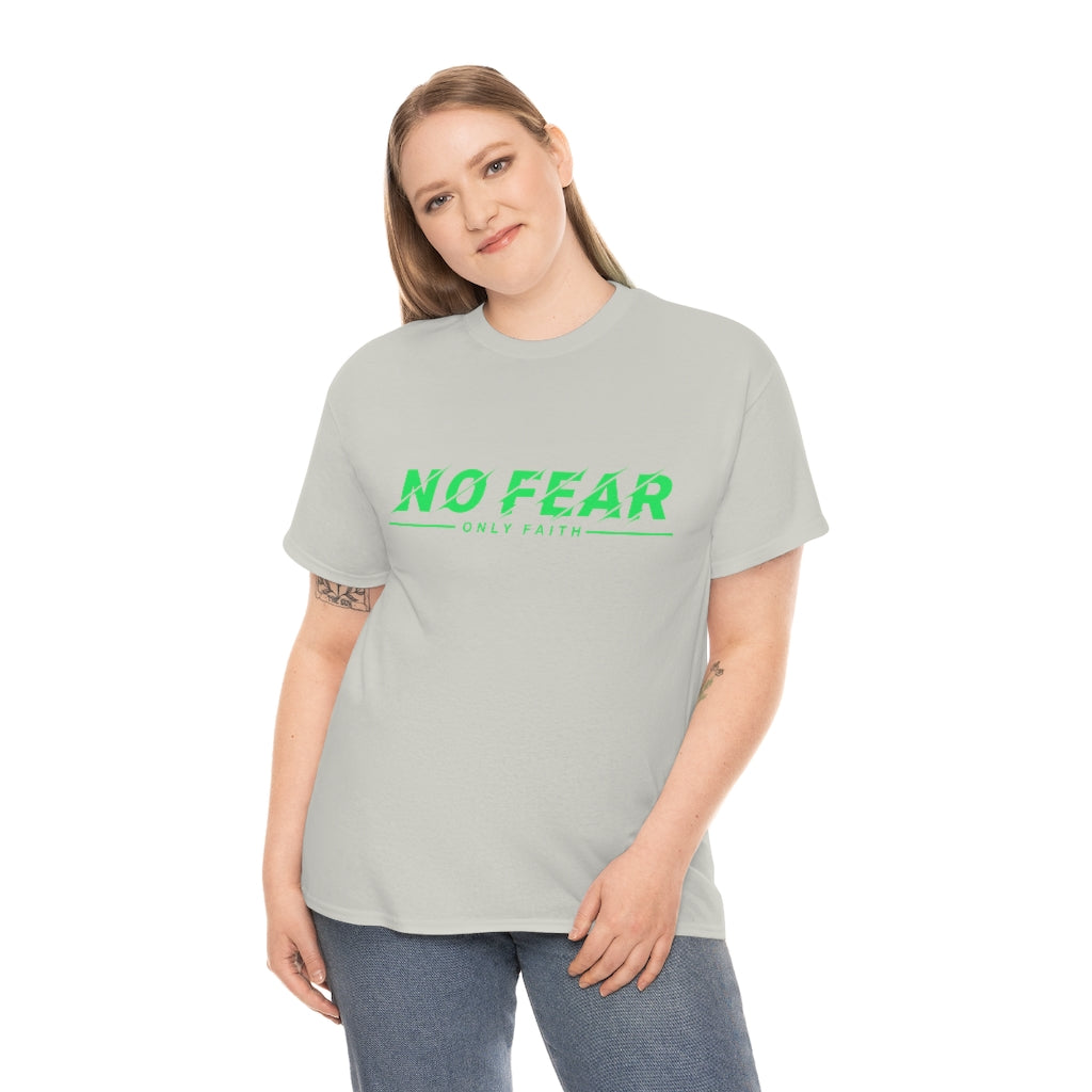 Unisex Heavy Cotton Tee (No Fear Green)