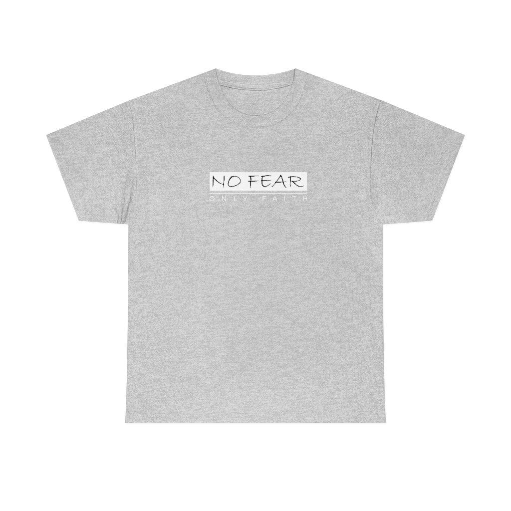 Unisex Heavy Cotton Tee (No Fear White)