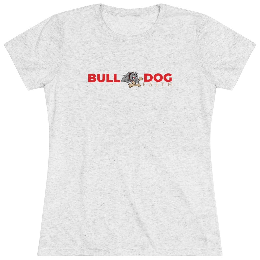 Women's Triblend Tee (Bulldog Faith)