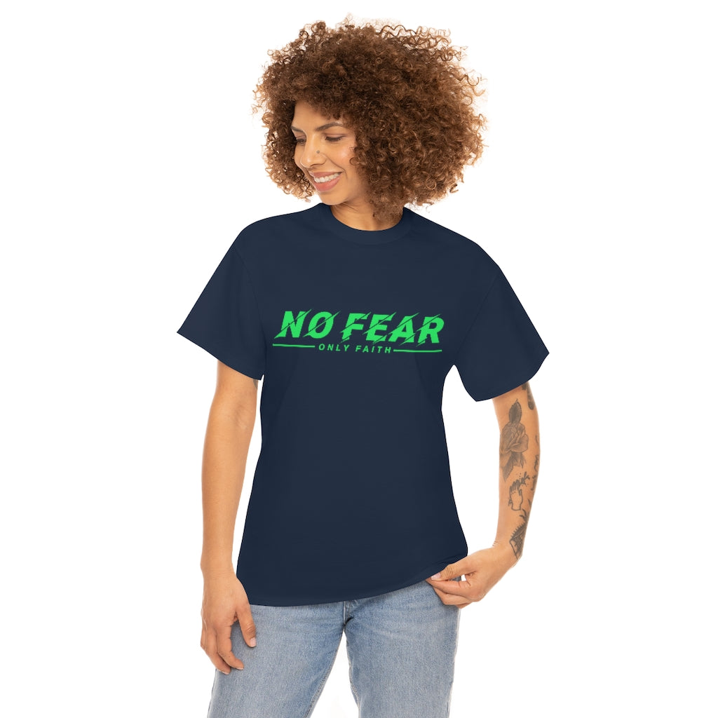 Unisex Heavy Cotton Tee (No Fear Green)