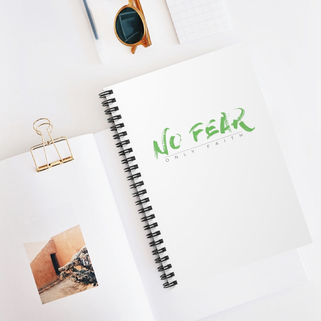 Spiral Notebook - Ruled Line (No Fear Green)