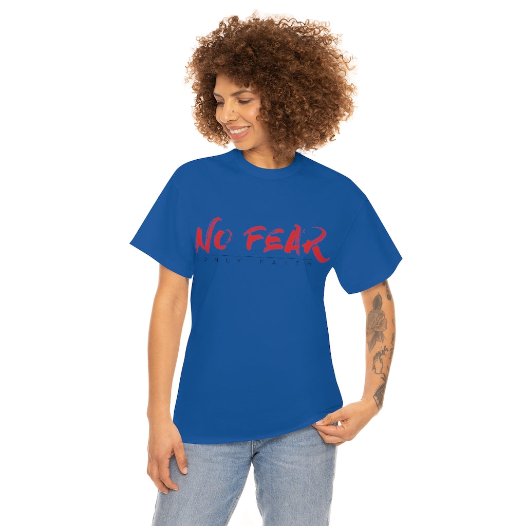 Unisex Heavy Cotton Tee (No Fear Red)