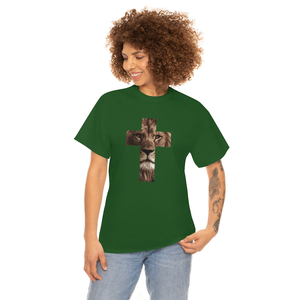 Unisex Heavy Cotton Tee (Gildan 5000) (Lion)