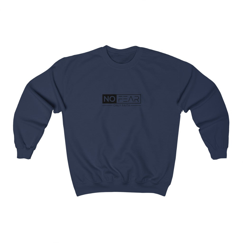 Unisex Heavy Blend™ Crewneck Sweatshirt (No Fear Black)